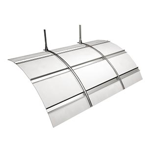 Forming non-fire rated curved ceilings